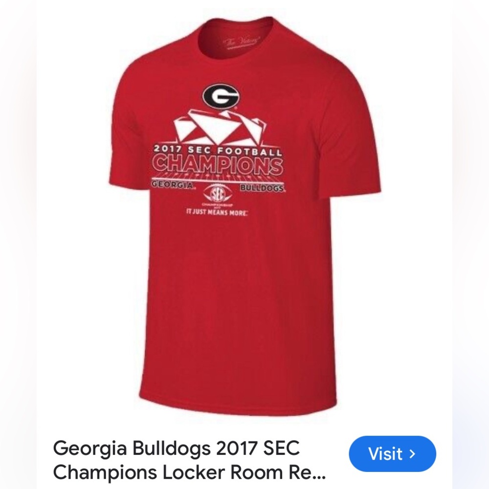 Georgia championship tee 2017 L
